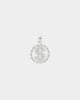 Saint Morta $$$ Circle Pendant Iced White Gold