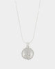 Saint Morta $$$ Circle Pendant Iced White Gold