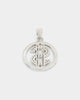 Saint Morta $$$ Circle Pendant Iced White Gold