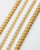 Saint Morta Double Cross Chain Iced Gold