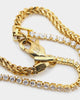 Saint Morta Double Cross Chain Iced Gold
