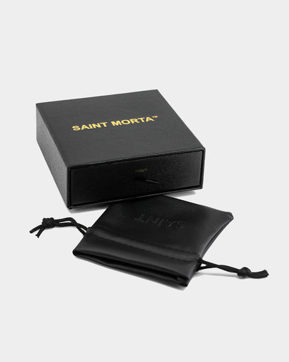 Saint Morta Double Cross Chain Iced Gold