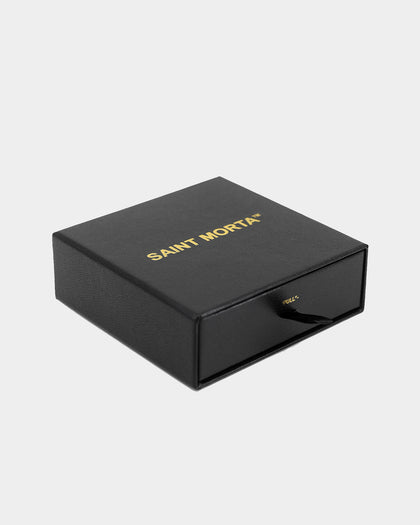 Saint Morta Double Cross Chain Iced Gold