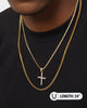 Saint Morta Double Cross Chain Iced Gold
