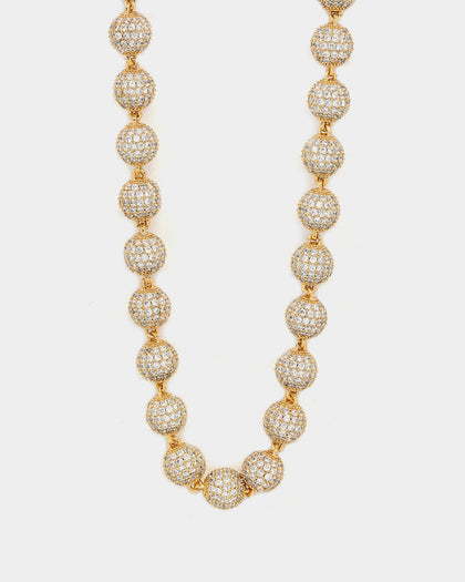 Saint Morta Iced Baller Chain 20" Iced Gold