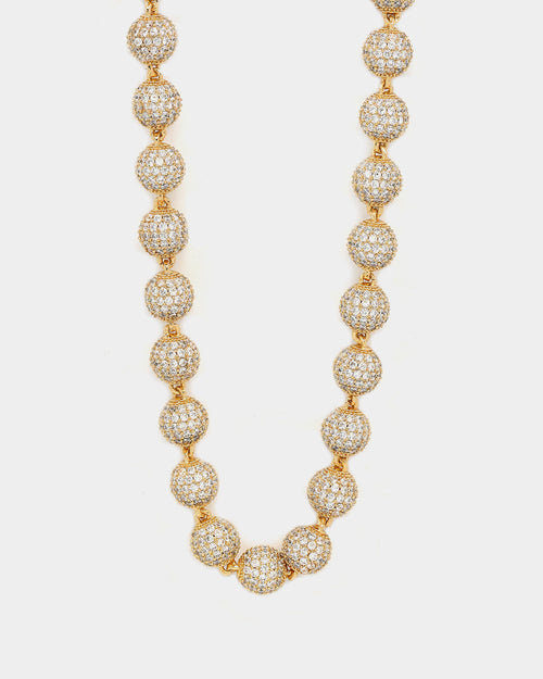 Saint Morta Iced Baller Chain 20" Iced Gold