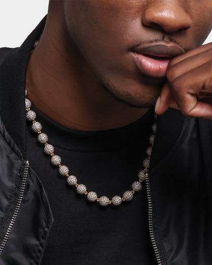 Saint Morta Iced Baller Chain 20" Iced Gold