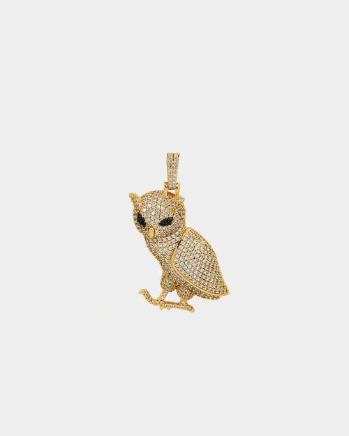 Saint Morta Wisdom Pendant Iced Gold