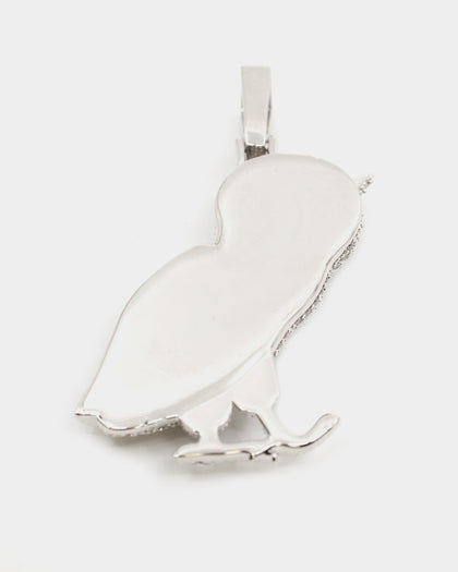 Saint Morta Wisdom Pendant Iced White Gold