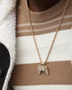 Wild For The Weekend Crystal Controller Pendant Necklace Gold