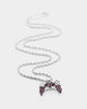 Wild For The Weekend Crystal Controller Pendant Necklace Silver