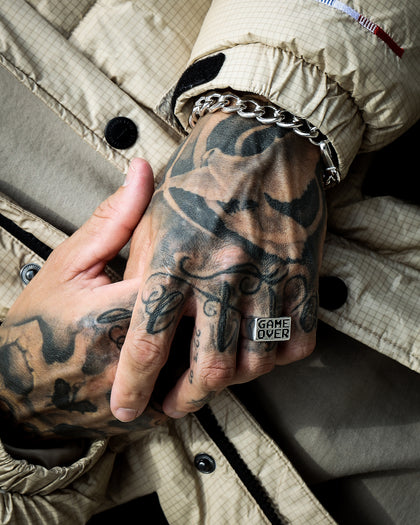 Wild For The Weekend Game Over Signet Ring (Medium) Silver