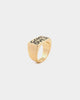 Wild For The Weekend Game Over Signet Ring (Medium) Gold