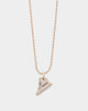 Wild For The Weekend High Top Pendant Necklace Gold