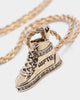 Wild For The Weekend High Top Pendant Necklace Gold