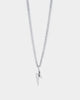 Wild For The Weekend Lightning Pendant Necklace Silver