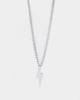Wild For The Weekend Lightning Pendant Necklace Silver