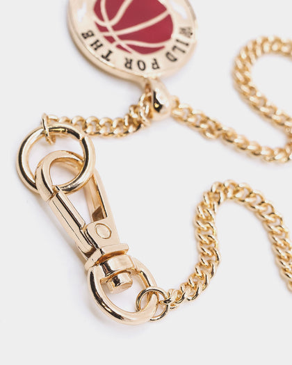Wild For The Weekend Baller Basketball Necklace Gold