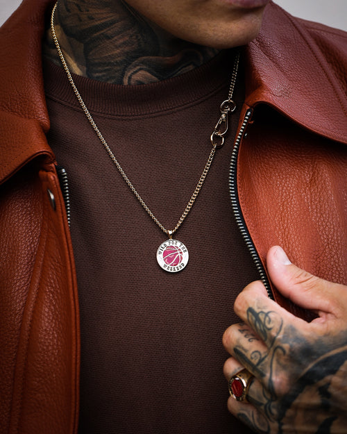 Wild For The Weekend Baller Basketball Necklace Gold