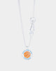 Wild For The Weekend Baller Basketball Necklace Silver