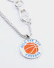 Wild For The Weekend Baller Basketball Necklace Silver