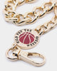 Wild For The Weekend Baller Basketball Bracelet Gold