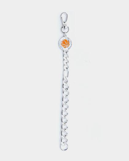 Wild For The Weekend Baller Basketball Bracelet Silver