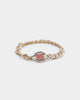 Wild For The Weekend Baller Bear Coin Bracelet Gold