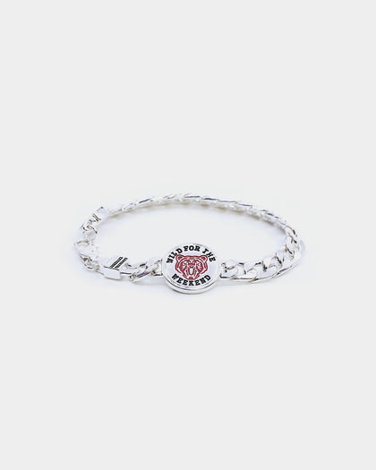 Wild For The Weekend Baller Bear Coin Bracelet Silver