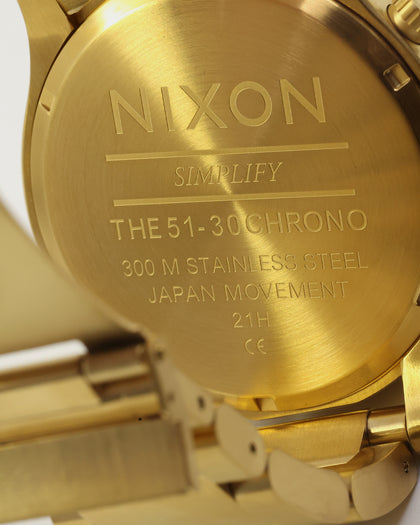 Nixon 51-30 Chrono Watch Gold/Black
