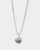 Loiter Yin Yang Pendant Necklace Silver/Black/White