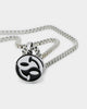 Loiter Yin Yang Pendant Necklace Silver/Black/White