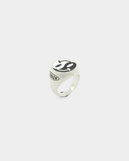 Loiter Yin Yang Ring Silver/Black/White