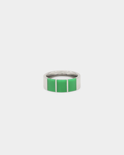 Loiter Mood Ring Silver/Green