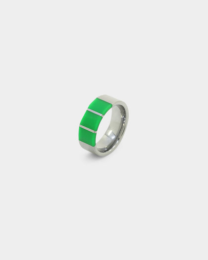 Loiter Mood Ring Silver/Green