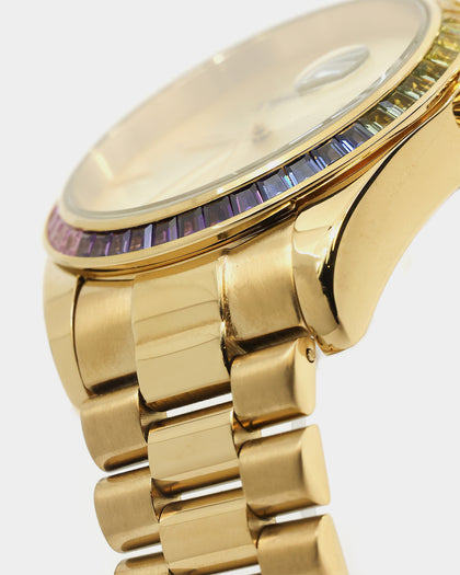 Saint Morta De Couler Watch Gold/Iced Rainbow