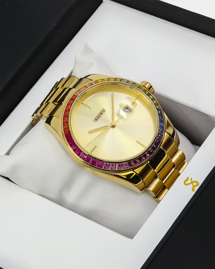 Saint Morta De Couler Watch Gold/Iced Rainbow