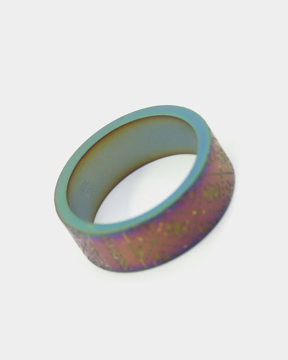 Guess Mainline 8MM X 22MM 4G Pattern Ring Iridescent