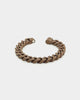 Guess Mainline 12MM X 20.5CM Cuban Peony Bracelet Chocolate Brown