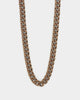 Guess Mainline 23" 8mm Cuban Necklace Chocolate Brown