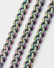 Guess Mainline 23" 8mm Cuban Necklace Iridescent