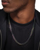 Guess Mainline 23" 8mm Cuban Necklace Iridescent