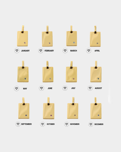 Raising Hell Women's Birth Pendant Gold