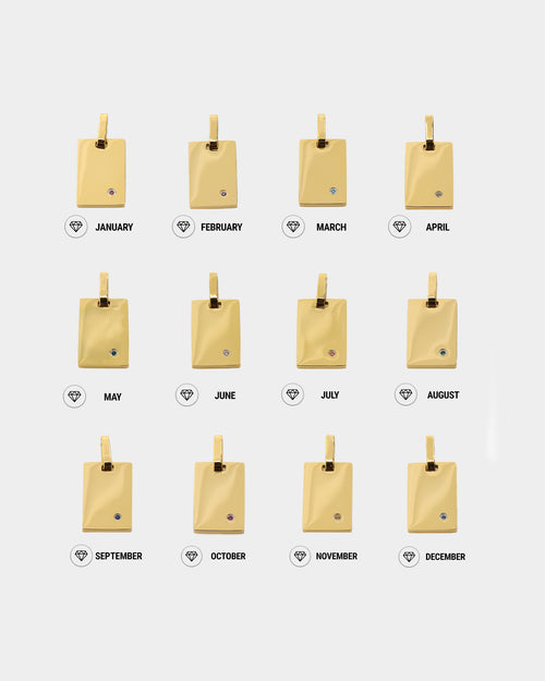 Raising Hell Women's Birth Pendant Gold