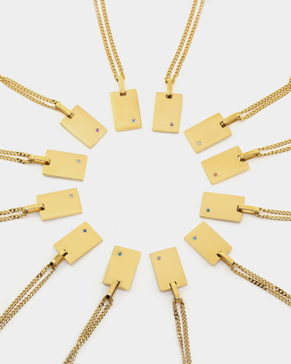 Raising Hell Women's Birth Pendant Gold