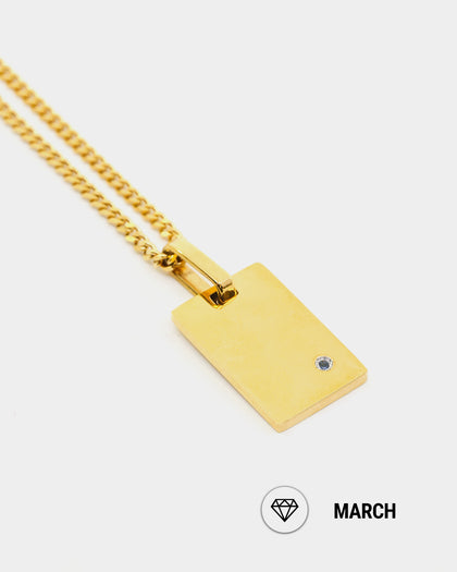 Raising Hell Women's Birth Pendant Gold