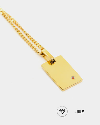 Raising Hell Women's Birth Pendant Gold