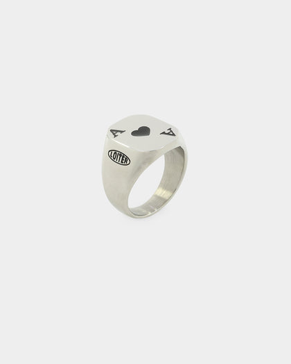 Loiter Ace of Hearts Ring Silver