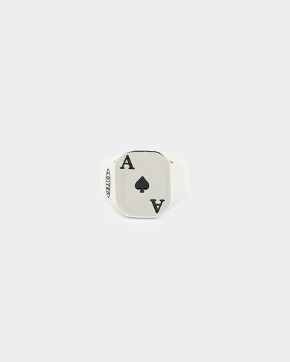 Loiter Ace of Spades Ring Silver