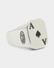Loiter Ace of Spades Ring Silver
